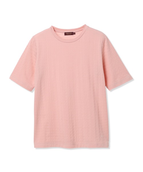 DECOY SINCE 1981（デコイシンスイチキュウハチイチ）の「ひやさらジャガードチュニック Tシャツ【冷感】【UVカット】（Tシャツ/カットソー・レディース・グレー/ピンク/ネイビー・M/L/LL）」の9枚目の写真