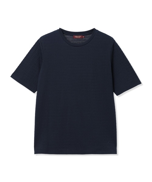 DECOY SINCE 1981（デコイシンスイチキュウハチイチ）の「ひやさらジャガードチュニック Tシャツ【冷感】【UVカット】（Tシャツ/カットソー・レディース・グレー/ピンク/ネイビー・M/L/LL）」の10枚目の写真