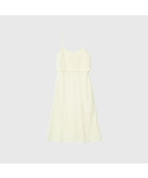 イボンレイヤードVネックスリーブレスドレス_アイボリー / YVONNE LAYERED V-NECK SLEEVELESS DRESS_IVORY
