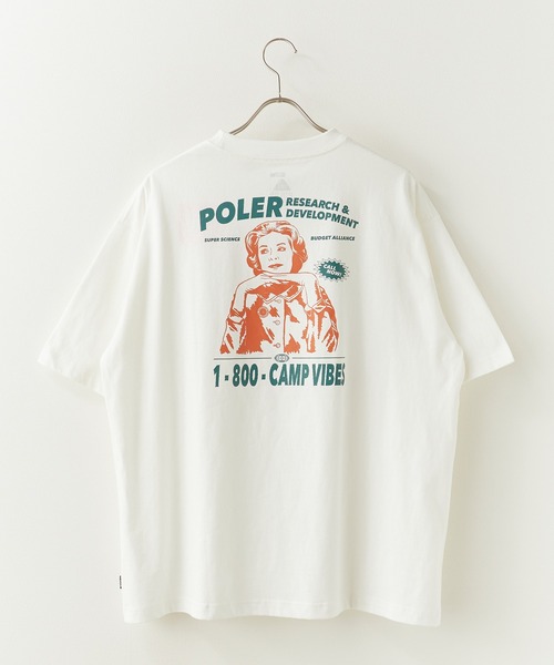 POLeR(ポーラー)の「POLeR/ポーラー RND RELAX FIT TEE プリントデザイン クルーネックTシャツ メンズ ストリート スケーター 2026年春夏(Tシャツ/カットソー・メンズ・ホワイト/ブラック・M/L/XL)」の12枚目の写真