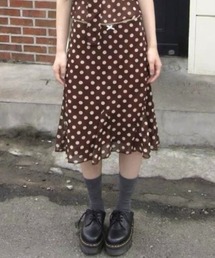 Vipoa（ヴィポア）の「Brown dot midi sk（スカート）」
