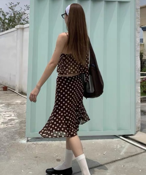 Vipoa(ヴィポア)の「Brown dot midi sk(スカート・レディース・ブラウン系その他・LARGE/MEDIUM)」の19枚目の写真
