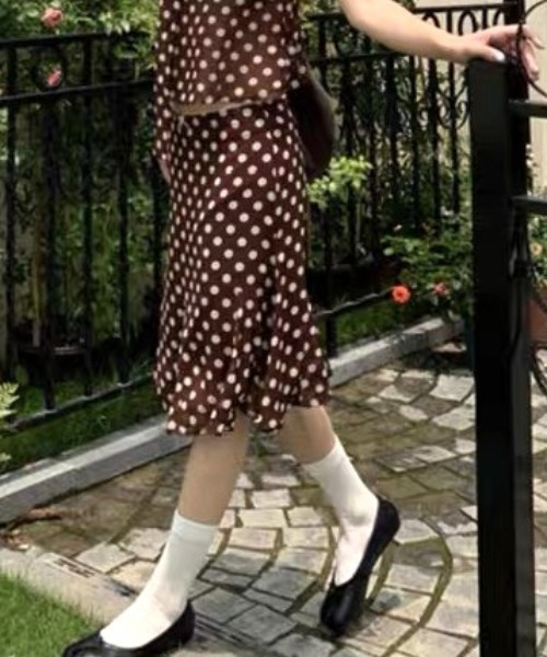 Vipoa(ヴィポア)の「Brown dot midi sk(スカート・レディース・ブラウン系その他・LARGE/MEDIUM)」の21枚目の写真