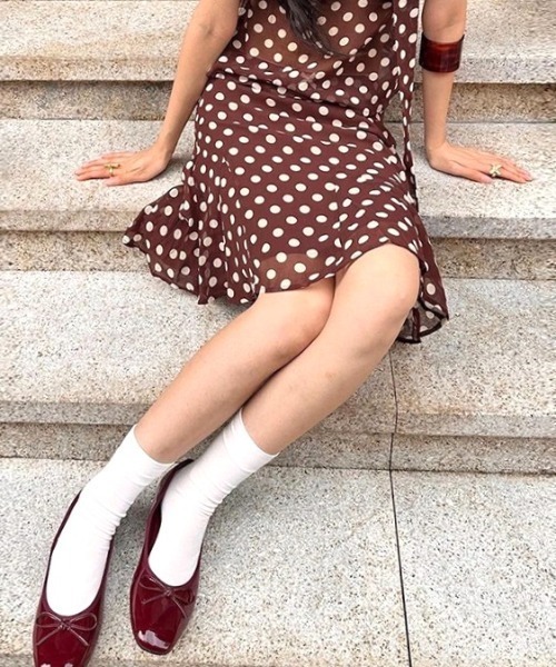 Vipoa(ヴィポア)の「Brown dot midi sk(スカート・レディース・ブラウン系その他・LARGE/MEDIUM)」の14枚目の写真