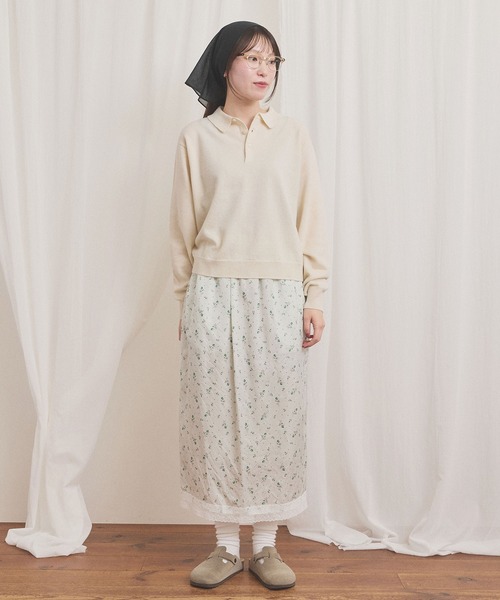 fig London(フィグロンドン)の「gentle polo knit(ニット/セーター・レディース・ホワイト/グレー/ピンク・FREE)」の21枚目の写真
