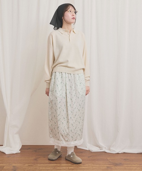 fig London(フィグロンドン)の「gentle polo knit(ニット/セーター・レディース・ホワイト/グレー/ピンク・FREE)」の22枚目の写真