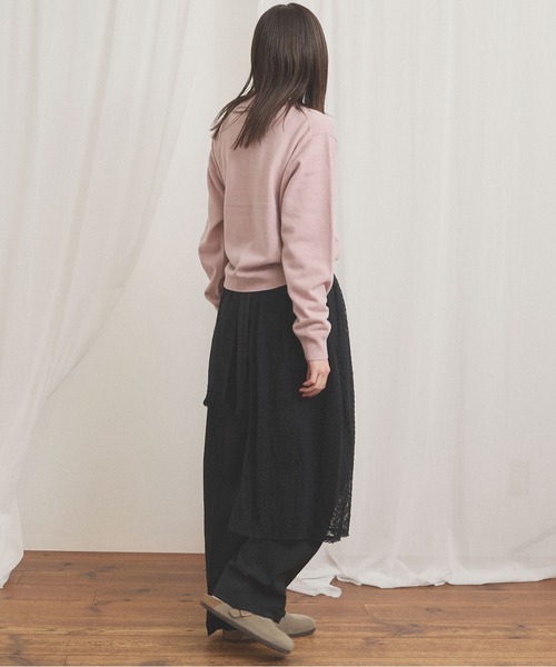 fig London(フィグロンドン)の「gentle polo knit(ニット/セーター・レディース・ホワイト/グレー/ピンク・FREE)」の18枚目の写真