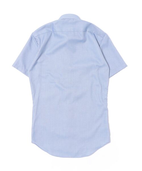 TOKYO SHIRTS(トウキョウシャツ)の「【超形態安定】【吸水速乾】 形態安定ノンアイロン ホリゾンタルワイド 半袖ビジネスワイシャツ(ビジネスシャツ・メンズ・ブルー・首回り37cm/首回り39cm/首回り41cm/首回り42cm/首回り43cm)」の7枚目の写真
