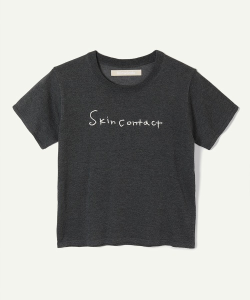 leinwande（ラインヴァンド）の「【leinwande】26SS新作 Skin Contact Knitted Tee（Tシャツ/カットソー・レディース・M.Brn/LT.Blue/White/LT.Gray・ONE SIZE）」の3枚目の写真