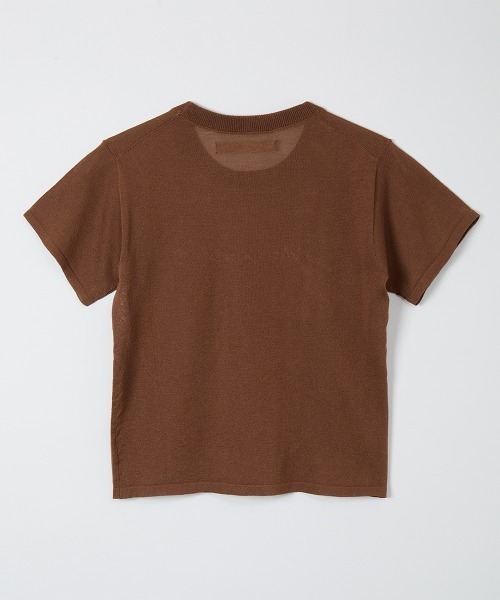 leinwande（ラインヴァンド）の「【leinwande】26SS新作 Skin Contact Knitted Tee（Tシャツ/カットソー・レディース・M.Brn/LT.Blue/White/LT.Gray・ONE SIZE）」の13枚目の写真