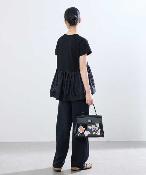 Torrazzo Donna(トラッゾドンナ)の「TORRAZZO DONNA/トラッゾドンナ ドットTシャツ(Tシャツ/カットソー・レディース・ホワイト/ブラック・FREE)」の19枚目の写真