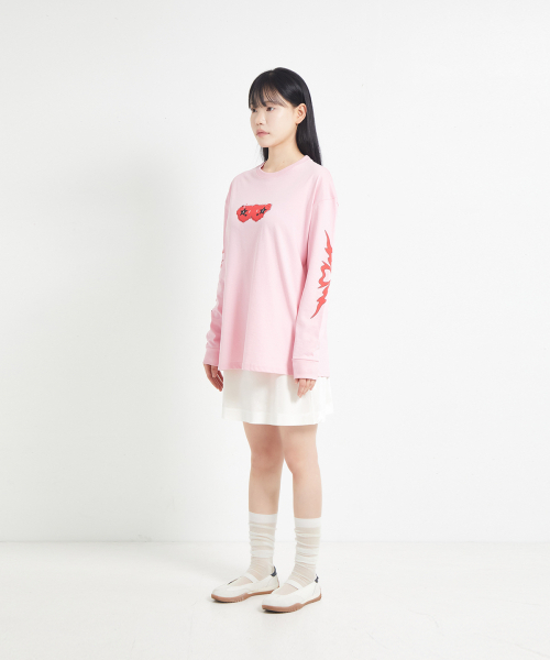 COTTONREBIRTHCLUB(コットンリバースクラブ)の「ラブトライバルTシャツ(ピンク)(Tシャツ/カットソー・レディース・その他・FREE)」の4枚目の写真