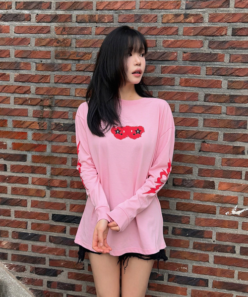 COTTONREBIRTHCLUB(コットンリバースクラブ)の「ラブトライバルTシャツ(ピンク)(Tシャツ/カットソー・レディース・その他・FREE)」の6枚目の写真