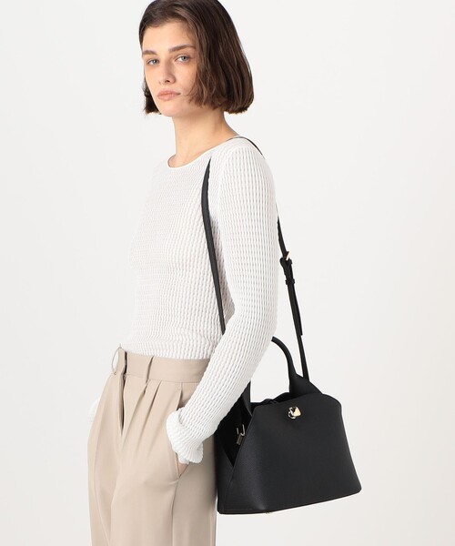 PUNTI.(プンティ)の「【別注】PUNTI. TOME ハンドバッグ(ハンドバッグ・レディース・ブラック/オフホワイト/アッシュブラウン・FREE)」の8枚目の写真