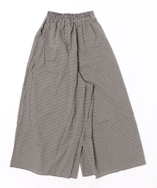 antiqua(アンティカ)の「ギンガムチェック ワイドパンツ(その他パンツ・レディース・ブラックミックス・ONESIZE)」の13枚目の写真