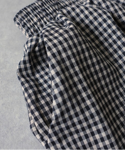 antiqua(アンティカ)の「ギンガムチェック ワイドパンツ(その他パンツ・レディース・ブラックミックス・ONESIZE)」の10枚目の写真