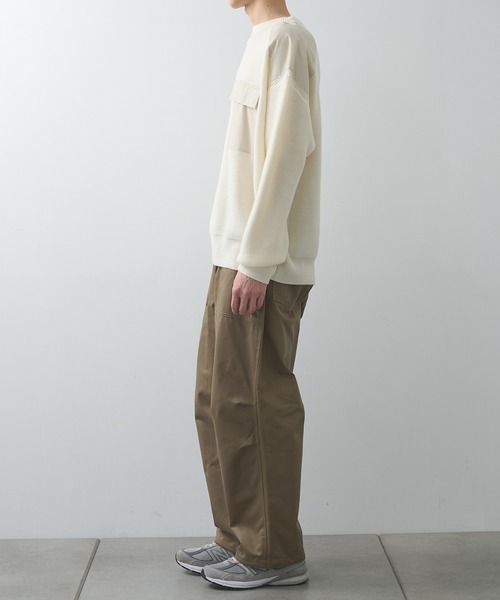 N.HOOLYWOOD（N.ハリウッド）の「【N.HOOLYWOOD】別注 COMBAT KNIT PO（ニット/セーター・メンズ・ホワイト/ブラック・40/42）」の4枚目の写真