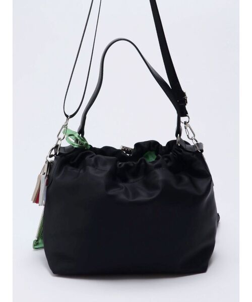 cheek（BAG）（チーク）の「【cheek】heart pouch studs 2way shoulder（ハンドバッグ・レディース・グレー/カーキ/ブラック・FREE）」の9枚目の写真