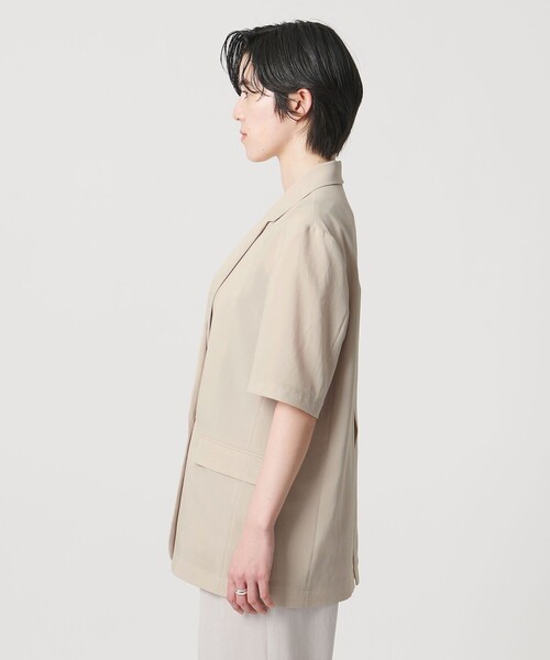 MARW UNITED ARROWS(マルゥ ユナイテッドアローズ)の「<MARW UNITED ARROWS>ショートスリーブ ダブル ジャケット(テーラードジャケット・レディース・ベージュ/ブラック・38/36)」の8枚目の写真