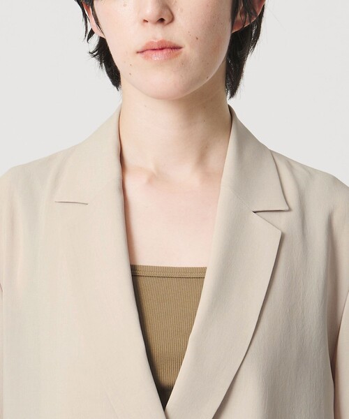 MARW UNITED ARROWS(マルゥ ユナイテッドアローズ)の「<MARW UNITED ARROWS>ショートスリーブ ダブル ジャケット(テーラードジャケット・レディース・ベージュ/ブラック・38/36)」の10枚目の写真