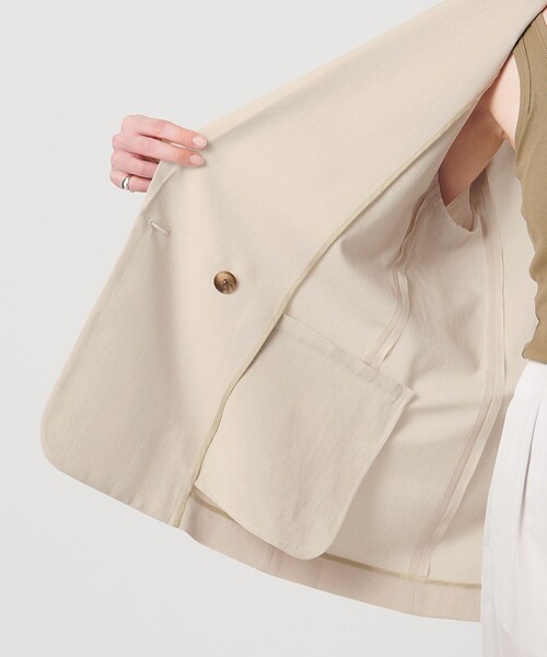 MARW UNITED ARROWS(マルゥ ユナイテッドアローズ)の「<MARW UNITED ARROWS>ショートスリーブ ダブル ジャケット(テーラードジャケット・レディース・ベージュ/ブラック・38/36)」の14枚目の写真