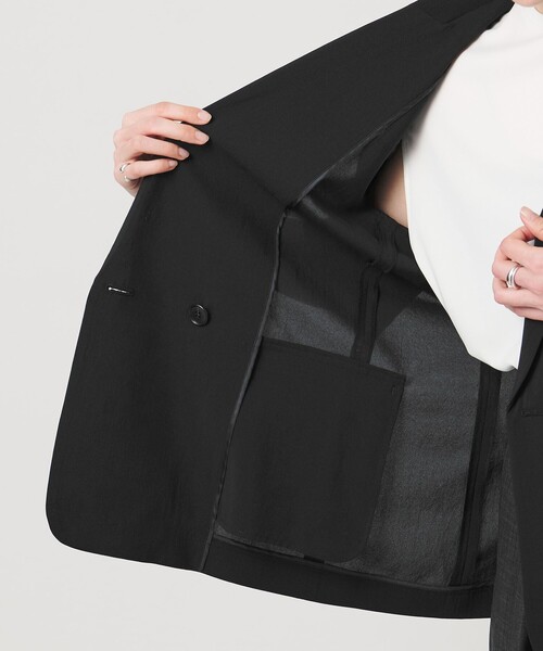 MARW UNITED ARROWS(マルゥ ユナイテッドアローズ)の「<MARW UNITED ARROWS>ショートスリーブ ダブル ジャケット(テーラードジャケット・レディース・ベージュ/ブラック・38/36)」の16枚目の写真