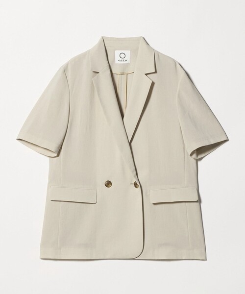 MARW UNITED ARROWS(マルゥ ユナイテッドアローズ)の「<MARW UNITED ARROWS>ショートスリーブ ダブル ジャケット(テーラードジャケット・レディース・ベージュ/ブラック・38/36)」の18枚目の写真