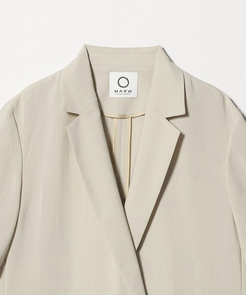 MARW UNITED ARROWS(マルゥ ユナイテッドアローズ)の「<MARW UNITED ARROWS>ショートスリーブ ダブル ジャケット(テーラードジャケット・レディース・ベージュ/ブラック・38/36)」の20枚目の写真