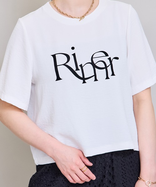 ロゴブラウスTシャツ（Tシャツ/カットソー）｜LHELBIE（レルビエ）の