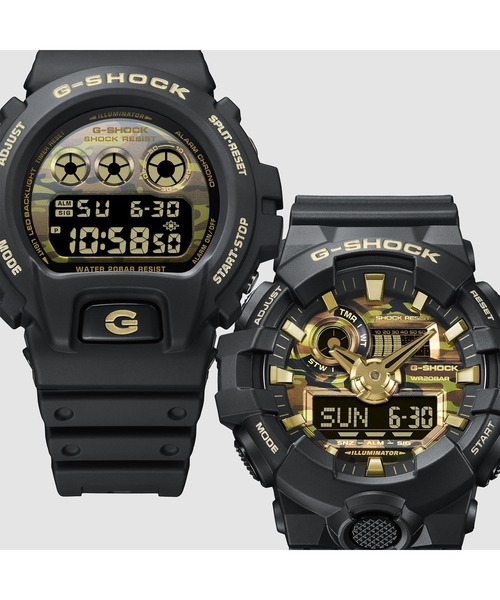 G-SHOCK(ジーショック)の「BOLD CAMO Series / DW-6900CF-1JF(デジタル腕時計・メンズ・ブラック×ゴールド・FREE)」の5枚目の写真