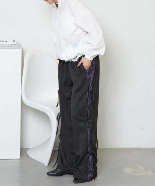 merrylatte(メリーラテ)の「サイドリボンドットパンツ【TUNE】(その他パンツ・レディース・サックスブルー/ブラック・FREE)」の16枚目の写真
