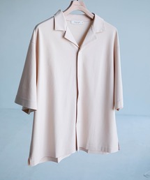 PUBLIC TOKYO | クールタッチコットンSHIRTS /接触冷感/コットン100％/ウォッシャブル/夏服/オープンカラー/開襟/伸縮性/耐久性(Tシャツ/カットソー)
