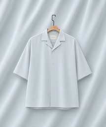 【超清涼感】クールタッチコットンシャツ /接触冷感/コットン100%/ウォッシャブル/夏服/オープンカラー/開襟/伸縮性/耐久性