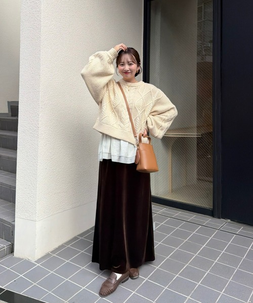 OLUN（オルン）の「"OLUN" Motif Soft Gathered Loafers/"OLUN"モチーフソフトギャザーローファー（ローファー・レディース・ベージュ/ブラウン/キャメル・MEDIUM/LL/LARGE/SMALL）」の11枚目の写真