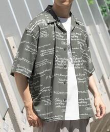 ITEMS URBANRESEARCH | メッセージプリント オープンカラー 半袖シャツ(シャツ/ブラウス)