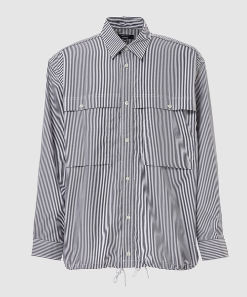 COMME des GARCONS HOMME(コム デ ギャルソン・オム)の「COTTON STRIPE SHIRT(シャツ/ブラウス・メンズ・ブラック系その他・M)」の1枚目の写真
