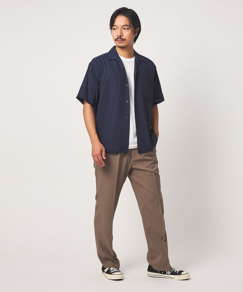 A DAY IN THE LIFE UNITED ARROWS（アデイインザライフユナイテッドアローズ）の「マルチ ファンクション オープンカラーシャツ-接触冷感・吸水速乾・通気性・UVカット-＜A DAY IN THE LIFE＞（シャツ/ブラウス・メンズ・ブラック/オレンジ/ネイビー・M/L）」の6枚目の写真