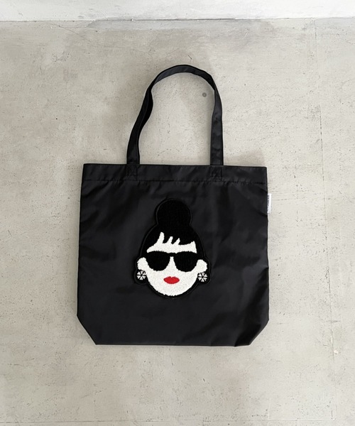 HAPPY FACE(ハッピーフェイス)の「EMMA 顔相良刺?新トート BK(トートバッグ・レディース・ブラック・ONE SIZE)」の6枚目の写真