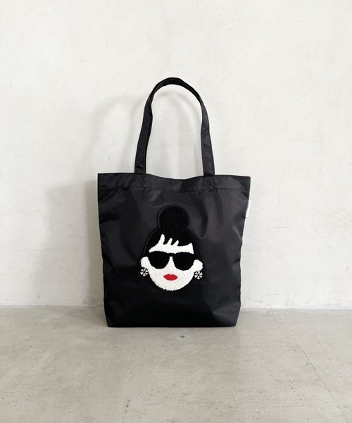 HAPPY FACE(ハッピーフェイス)の「EMMA 顔相良刺?新トート BK(トートバッグ・レディース・ブラック・ONE SIZE)」の7枚目の写真