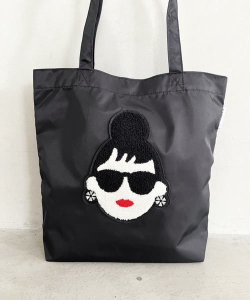 HAPPY FACE(ハッピーフェイス)の「EMMA 顔相良刺?新トート BK(トートバッグ・レディース・ブラック・ONE SIZE)」の5枚目の写真