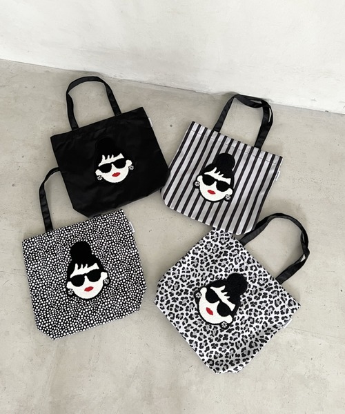 HAPPY FACE(ハッピーフェイス)の「EMMA 顔相良刺?新トート BK(トートバッグ・レディース・ブラック・ONE SIZE)」の21枚目の写真