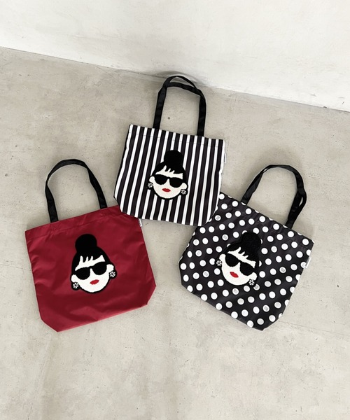 HAPPY FACE(ハッピーフェイス)の「EMMA 顔相良刺?新トート BK(トートバッグ・レディース・ブラック・ONE SIZE)」の22枚目の写真