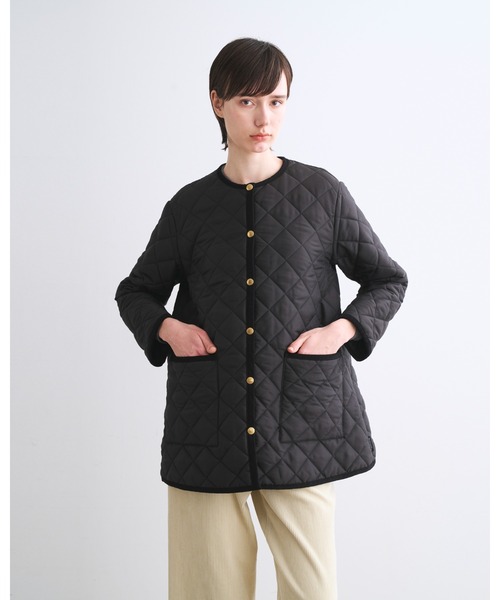 Traditional Weatherwear(トラディショナルウェザーウェア)の「ARKLEY A-LINE MIDDLE(ダウンジャケット/コート・レディース・ブラック×ブラック・36/34)」の2枚目の写真