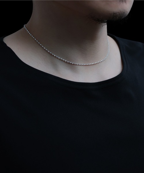 YArKA（ヤーカ）の「【YArKA/ヤーカ】helix chain narrow necklace [TOLN40] / 螺旋フラットチェーン細ネックレス（ネックレス・メンズ・シルバー・FREE）」の9枚目の写真