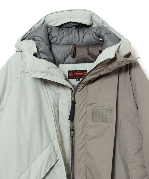WILD THINGS(ワイルドシングス)の「【別注】WILD THINGS / DENARI MONSTER PARKA(ブルゾン・メンズ・ブラック/オリーブ・SMALL/MEDIUM/LARGE/X-LARGE)」の5枚目の写真