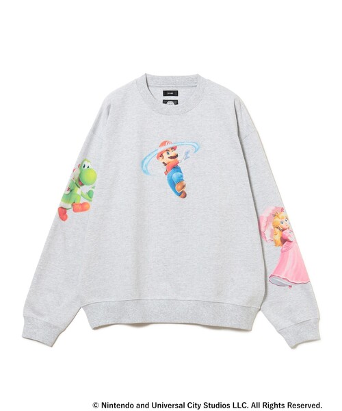BEAMS（ビームス）の「ザ・スーパーマリオギャラクシー・ムービー / CHARACTER SWEAT（Tシャツ/カットソー・メンズ・ブラック/グレー・L/M/S）」の3枚目の写真
