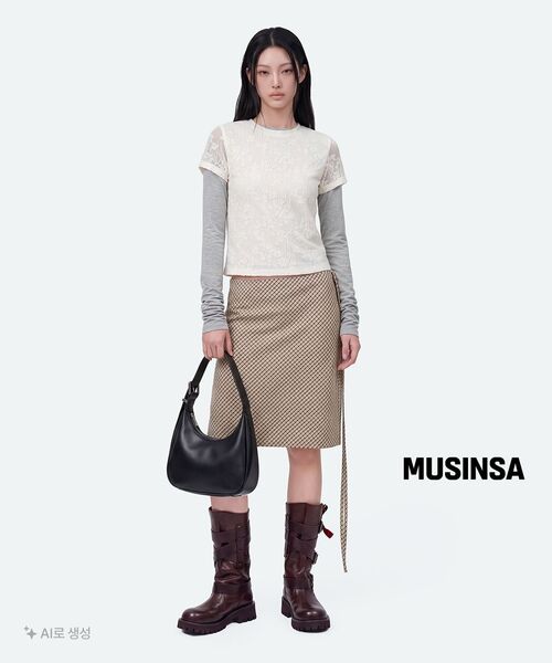 Majournee(マジョネ)の「BASIC BOAT NECK TOP_MELANGE(Tシャツ/カットソー・レディース・その他・FREE)」の2枚目の写真