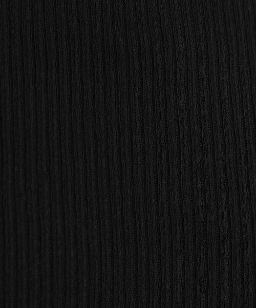 NANO universe（ナノユニバース）の「ソフトシアーリブクルーネック半袖トップス（Tシャツ/カットソー・レディース・ネイビー/ライトベージュ/ブラック・FREE）」の17枚目の写真