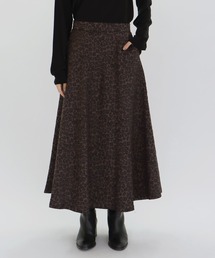 【B7/ベーセッツ】leopard jacquard skirt(レオパードジャカードスカート)