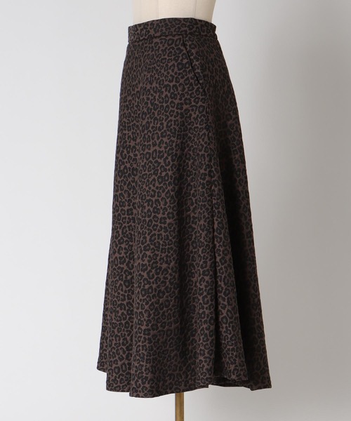 DRESSLAVE(ドレスレイブ)の「【B7/ベーセッツ】leopard jacquard skirt(レオパードジャカードスカート)(スカート・レディース・ブラウン・38/36)」の6枚目の写真